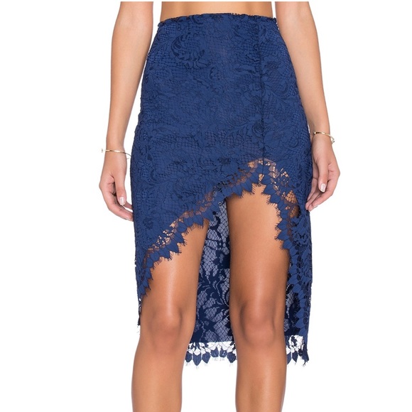 For Love and Lemons Deep Navy Lace Set - Picture 5 of 7